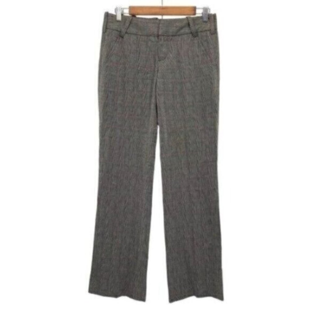 Joie Caviar Herringbone Wool Blend Trouser Pants